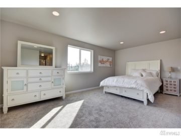 Bedroom with white accent